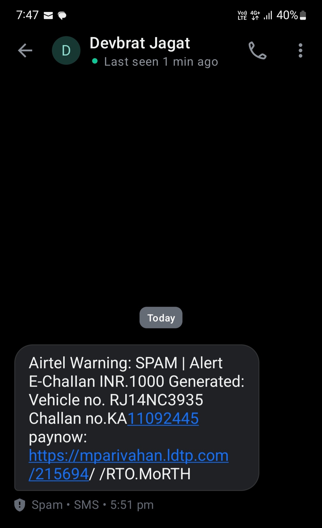 fake e challan 