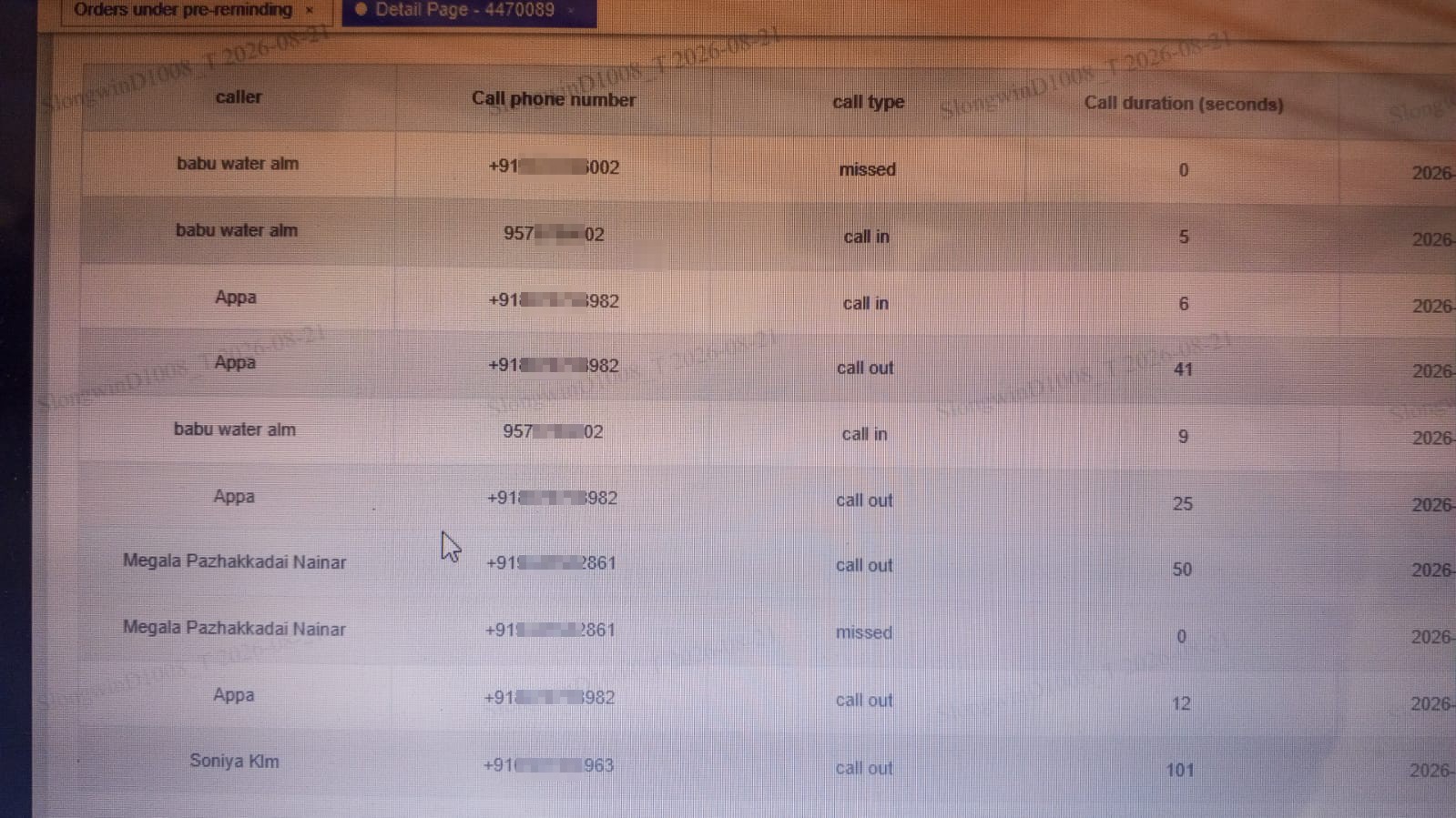 scam call