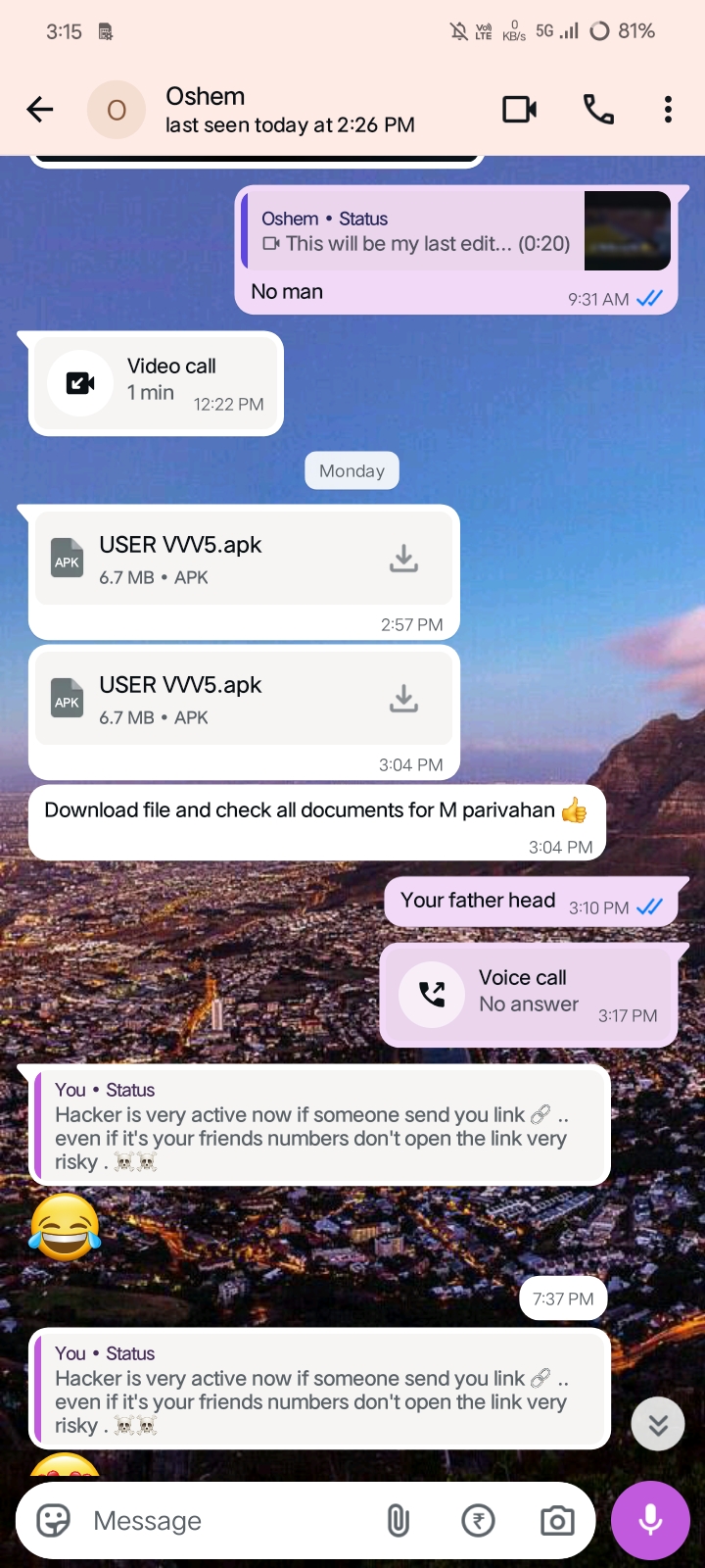 From your friends number 