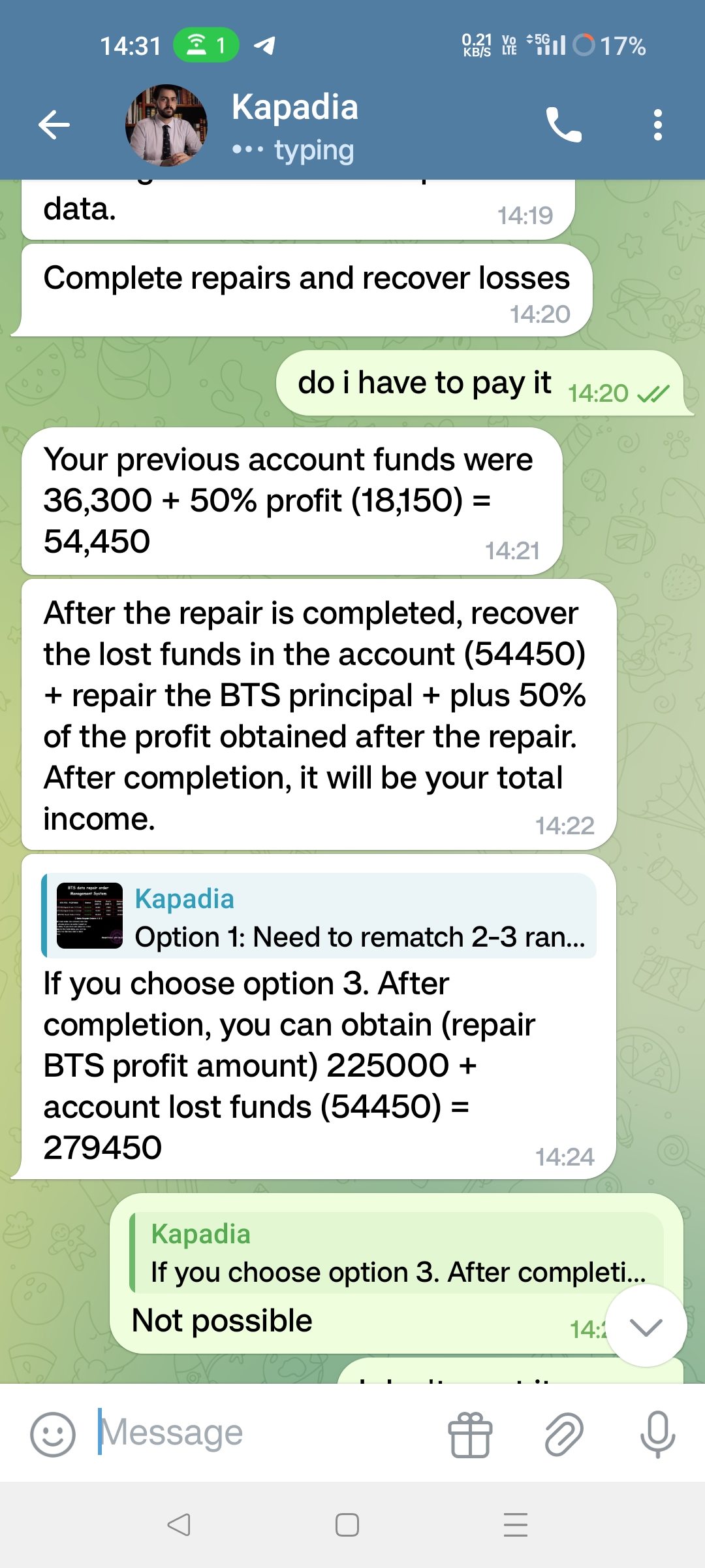 scam in telegram  - image 3