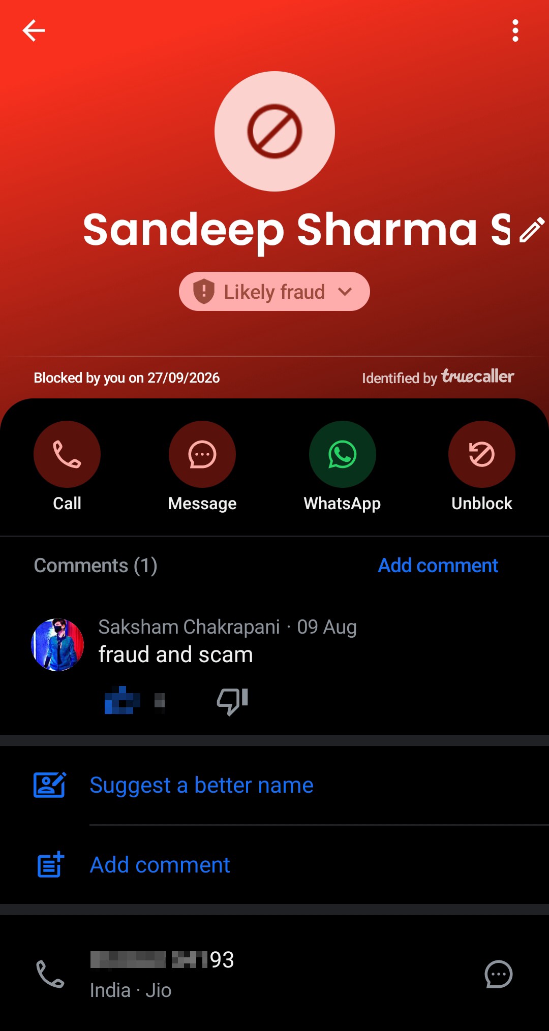 fraud and  scammer