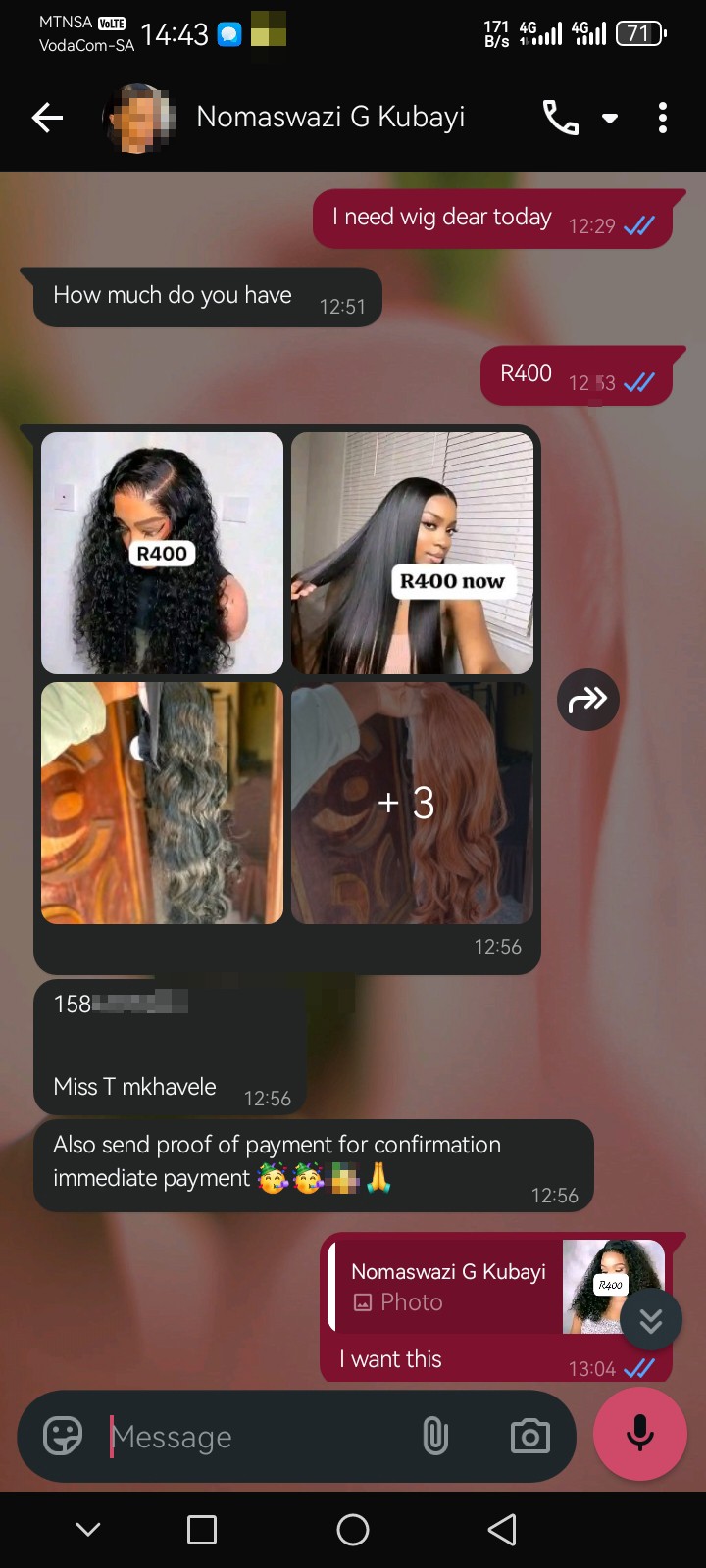 wig scammers - image 2