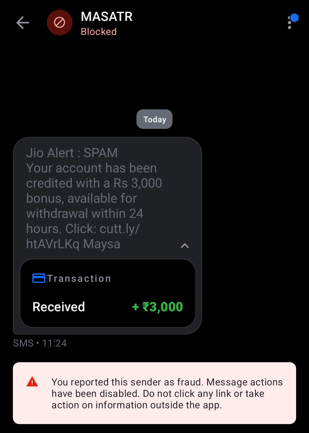 MASATR cash withdraw scam