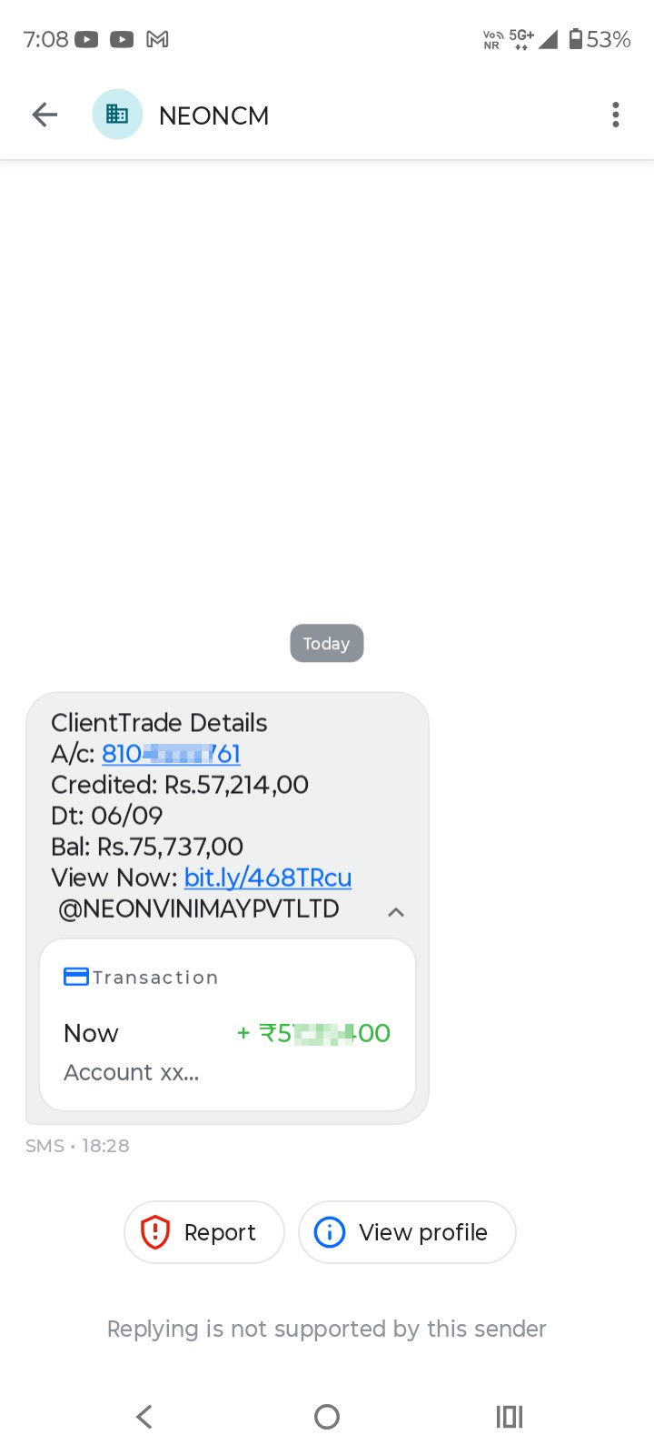 Fake message