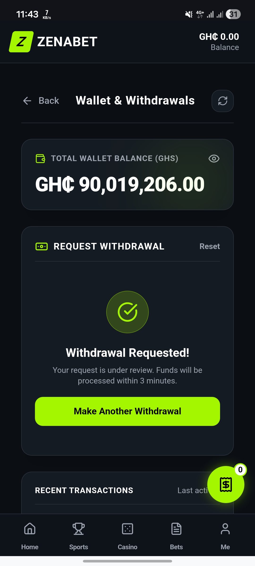FRAUDULENT BETTING SITE 