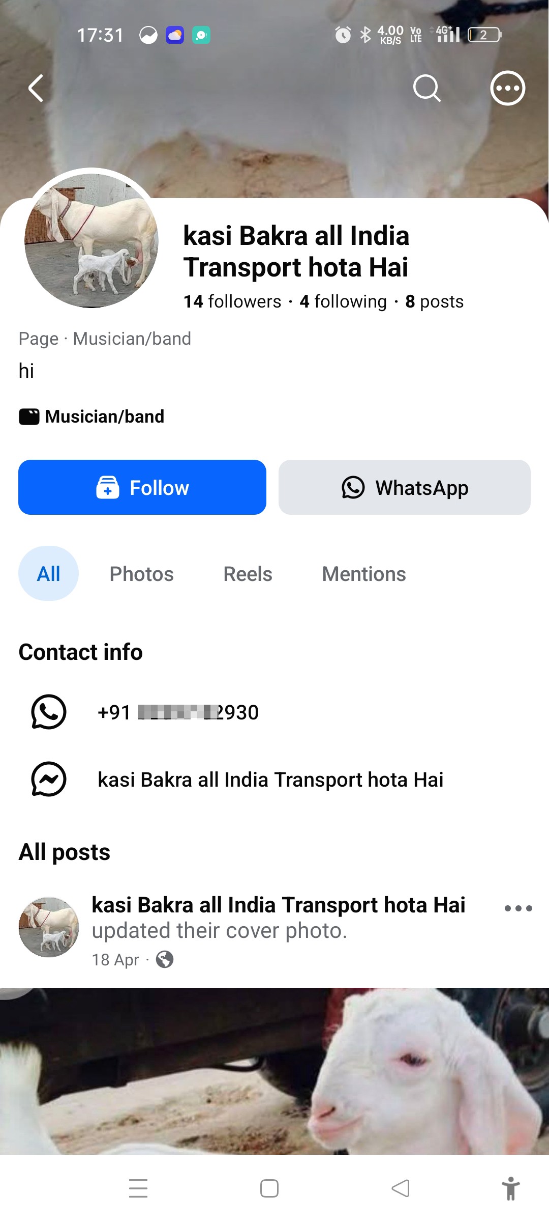 ye bakri bechane ke naam par fruad karte hai [PHONE] is numbre se ye  mujhe frud kiya 