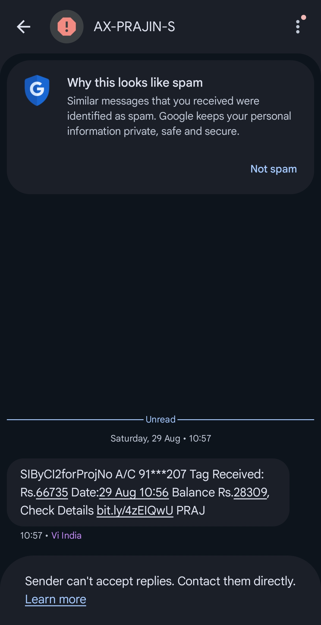 On line scam
