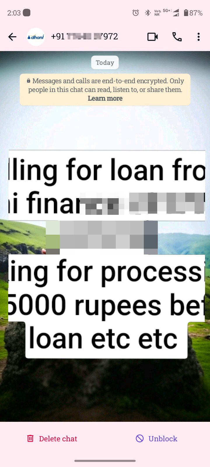 calling for loan from dhani finance [PHONE]
asking for processing fee 5000 rs before loan 