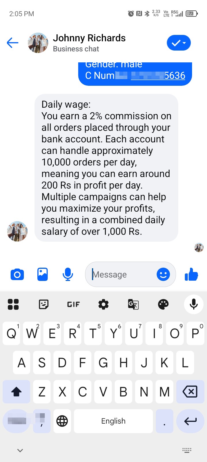 Please deactivate this number.