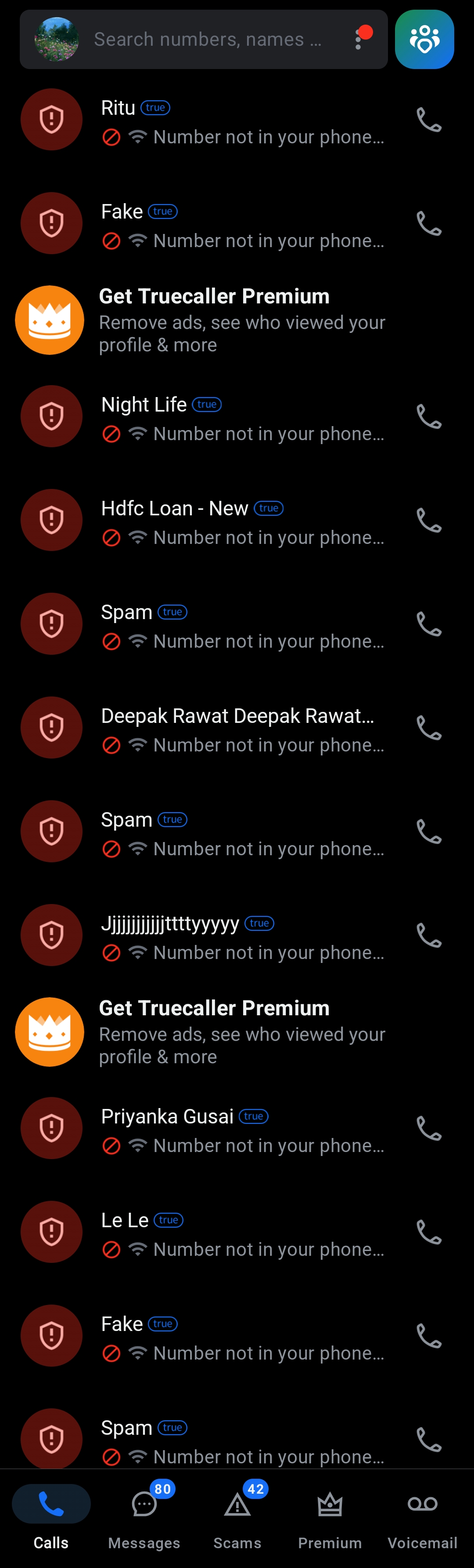 I'm getting too much unknown calls