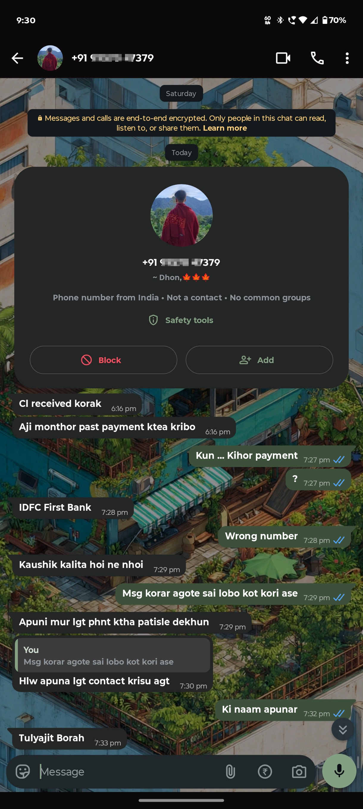 Be aware of such EMI SCAM