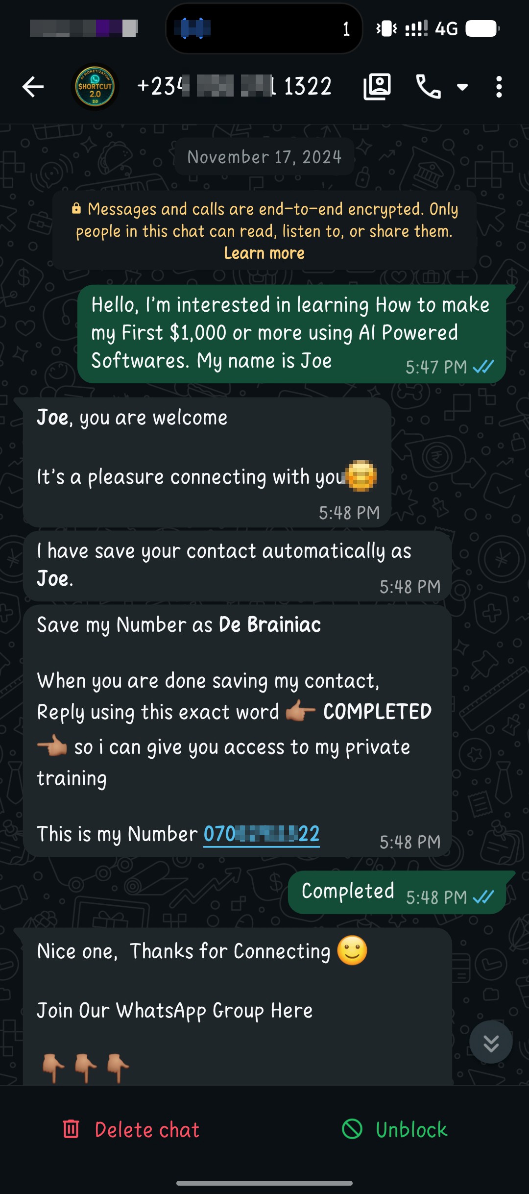 pay attention to the name, phone and account number  - image 2