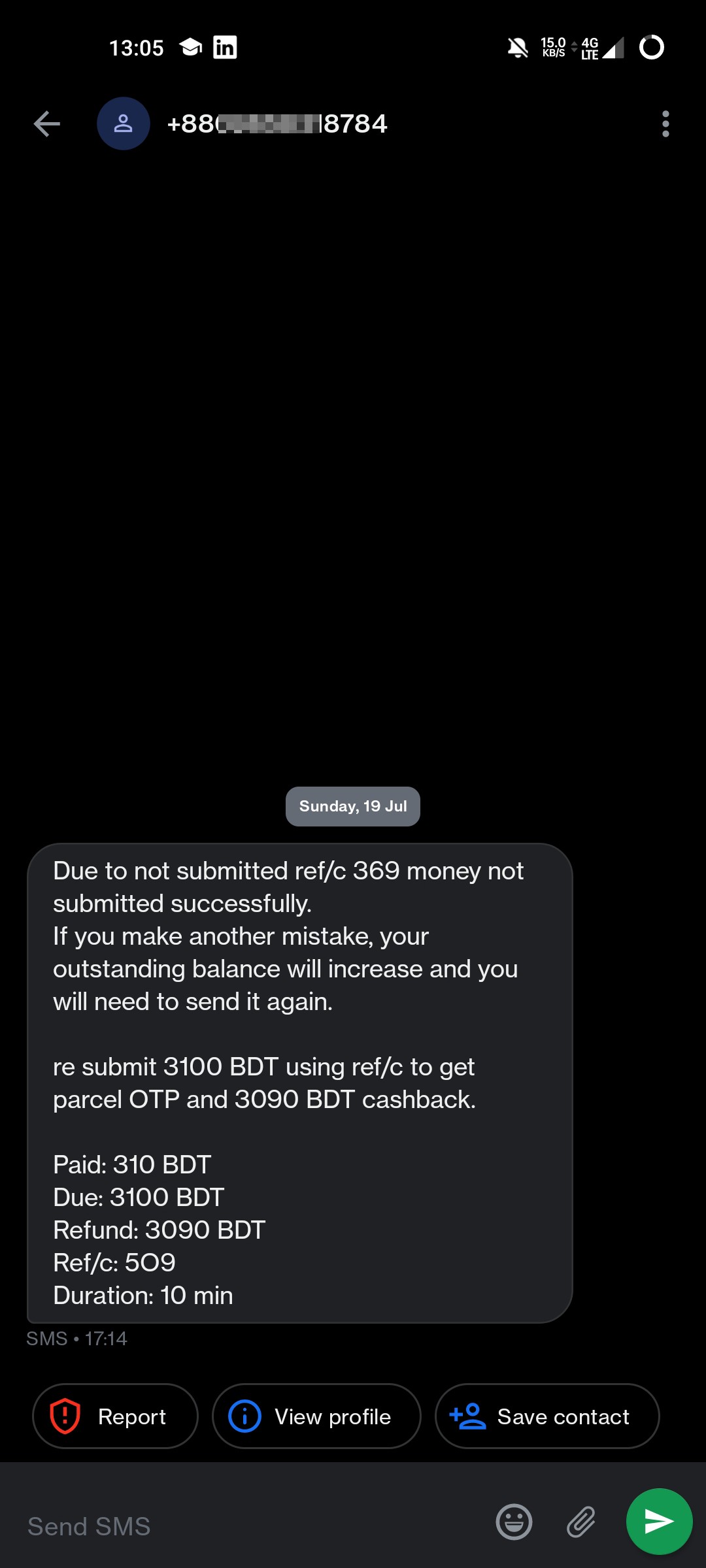 Money scammer