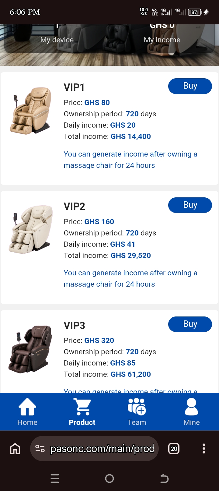 Online investment, Panasonic 