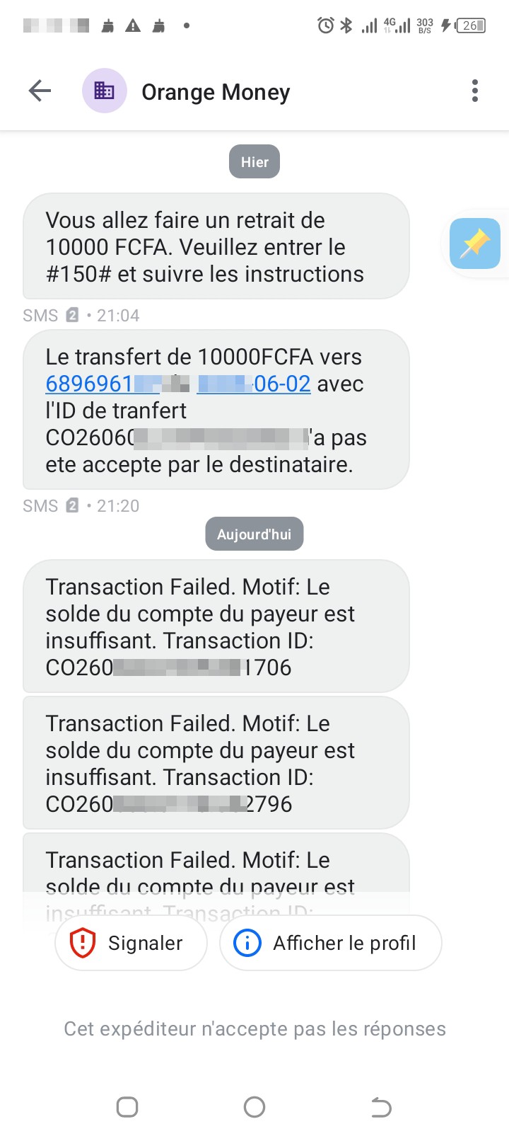Attempted scam 