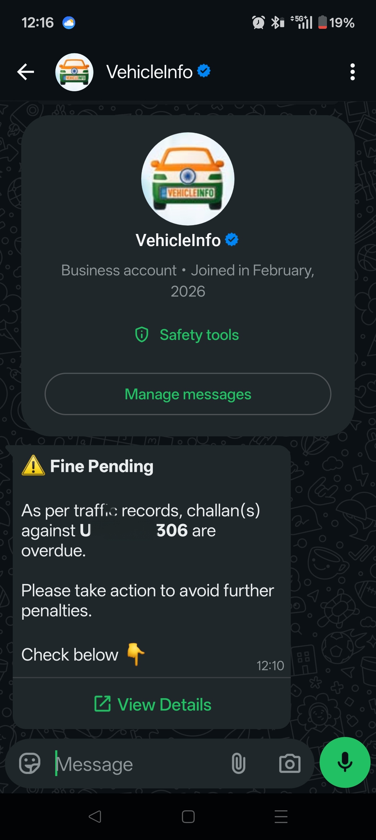 Fraud vehicle challan scam