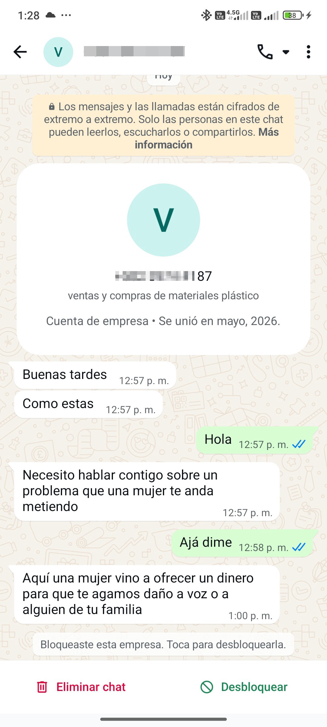 Scam that they gave you money to hurt you