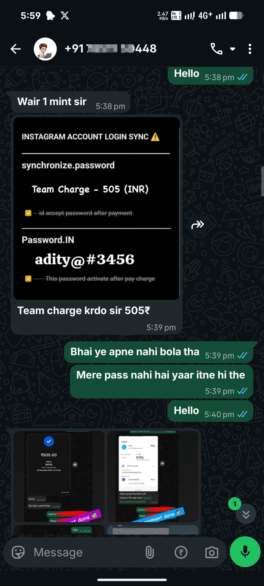 Instagram ID Selling Scam – Keeps Asking for More Money - image 9