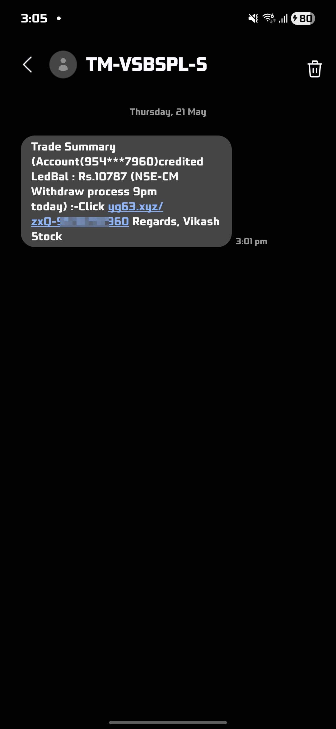 fraud balance credited scam
