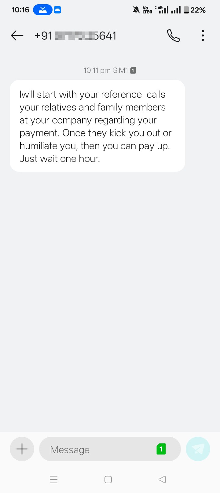 scam black mail below attached message screenshot 
