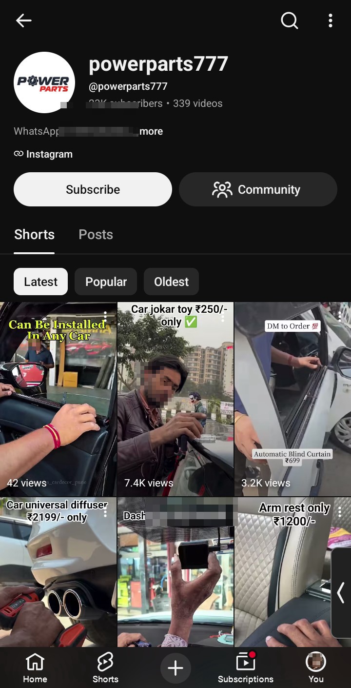 QR code scam- fraud automotive spare 