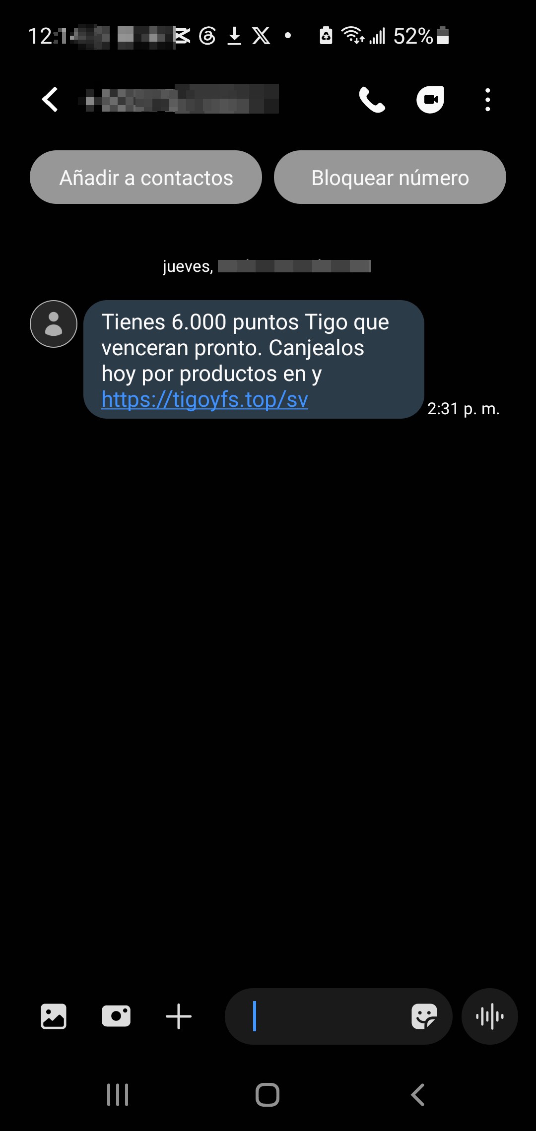 DO NOT CLICK ON A LINK FROM THIS TYPE OF MESSAGES