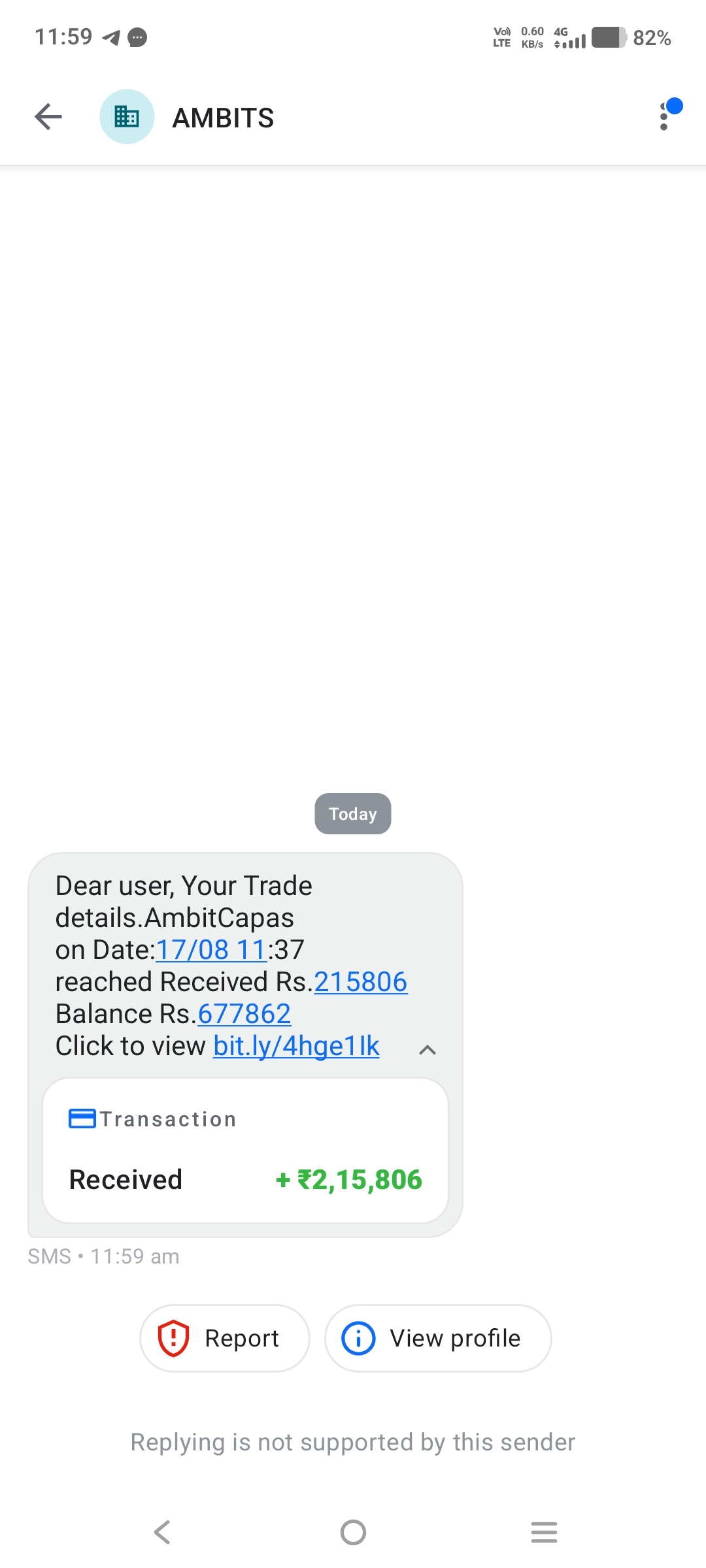 What is this SMS that comes? Can someone tell me?
