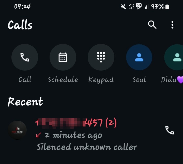 unknown number calling 