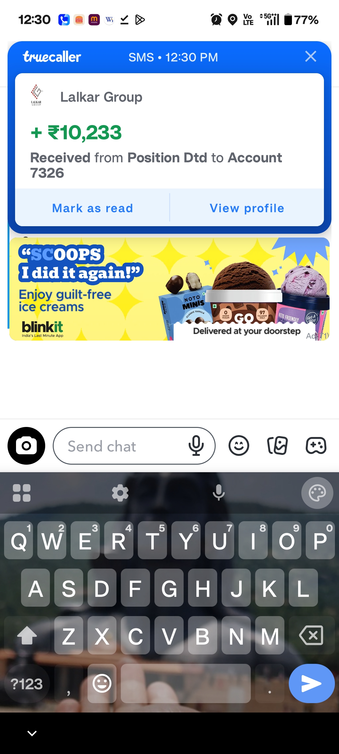 don't know wht is this just now i got msg like 10000 credit 
