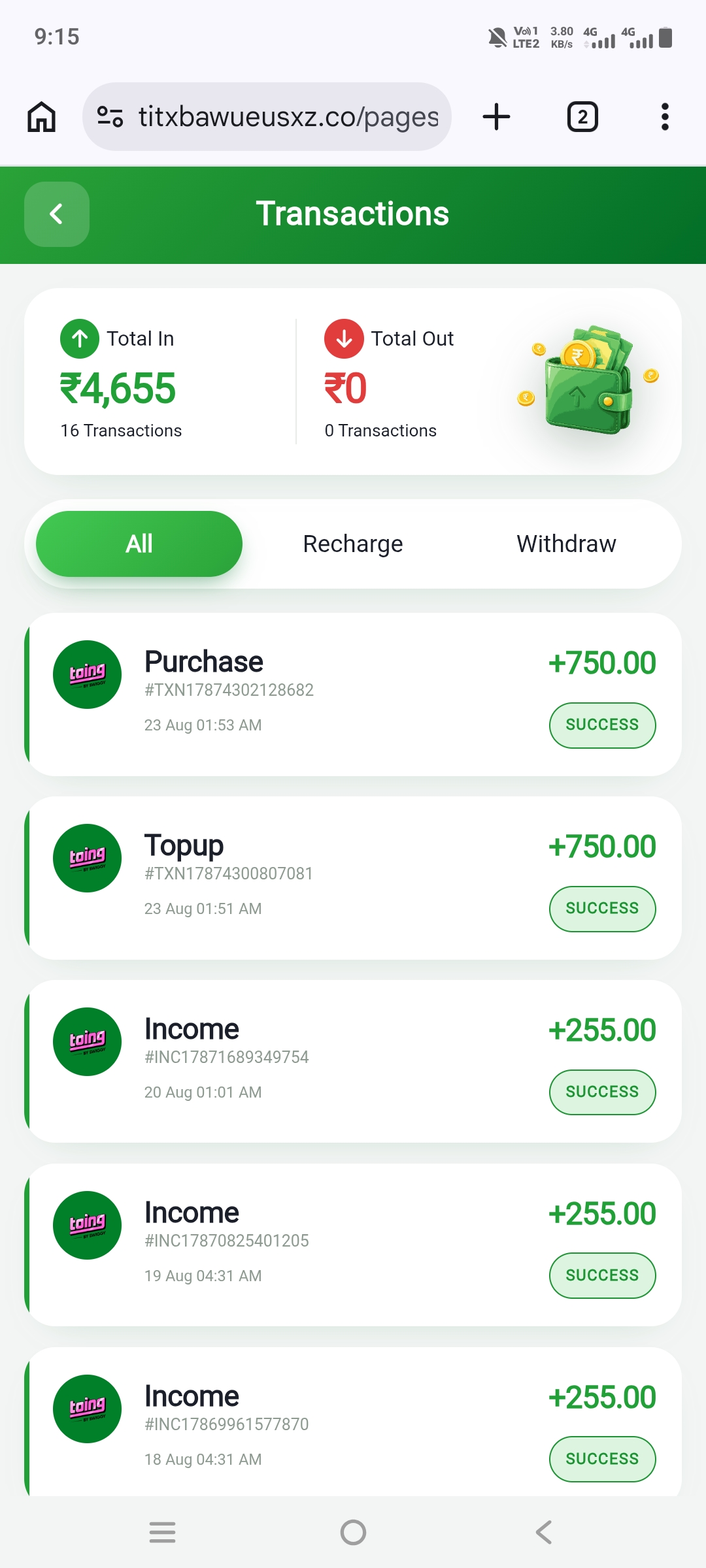 Invested in the Toing app - image 4