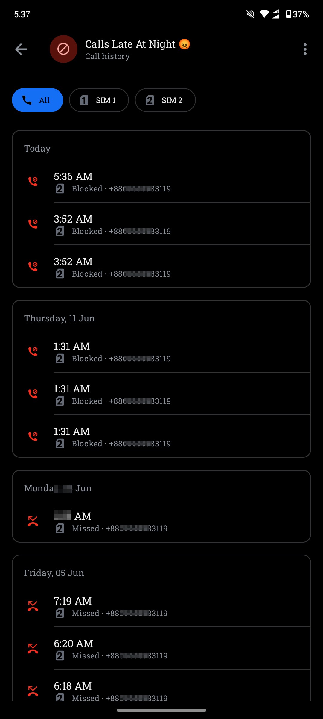 Night owl keeps calling me  - image 2