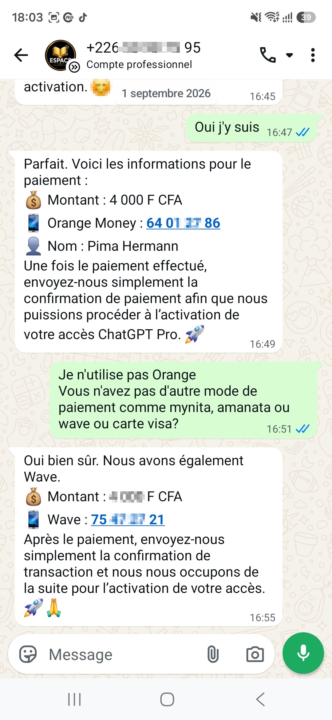 ChatGPT subscription scam - image 2