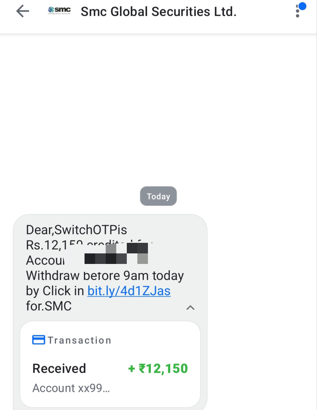 Fake spam Smc global security limited