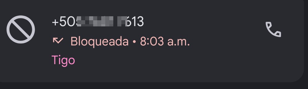 Call with a fake number