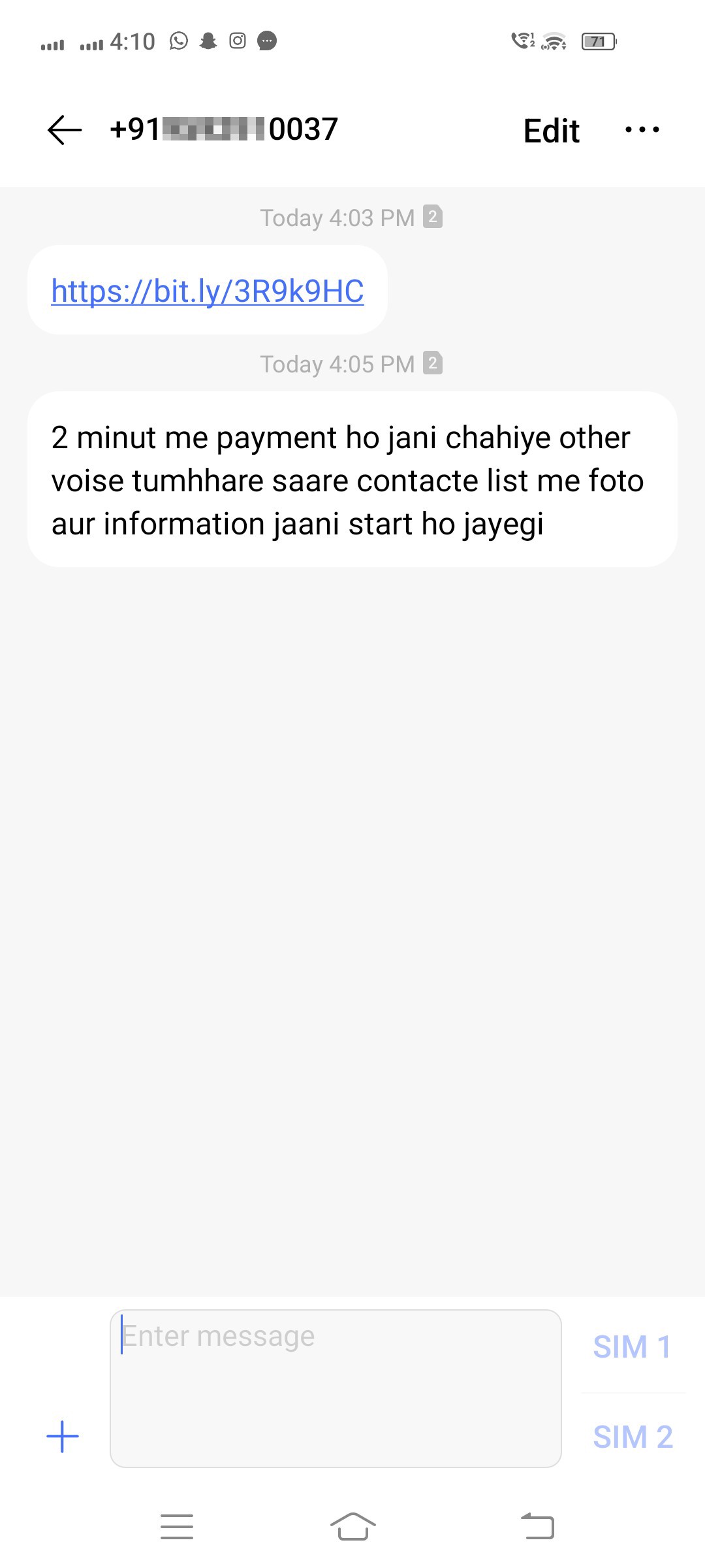 threatening for money, fraud loan scam