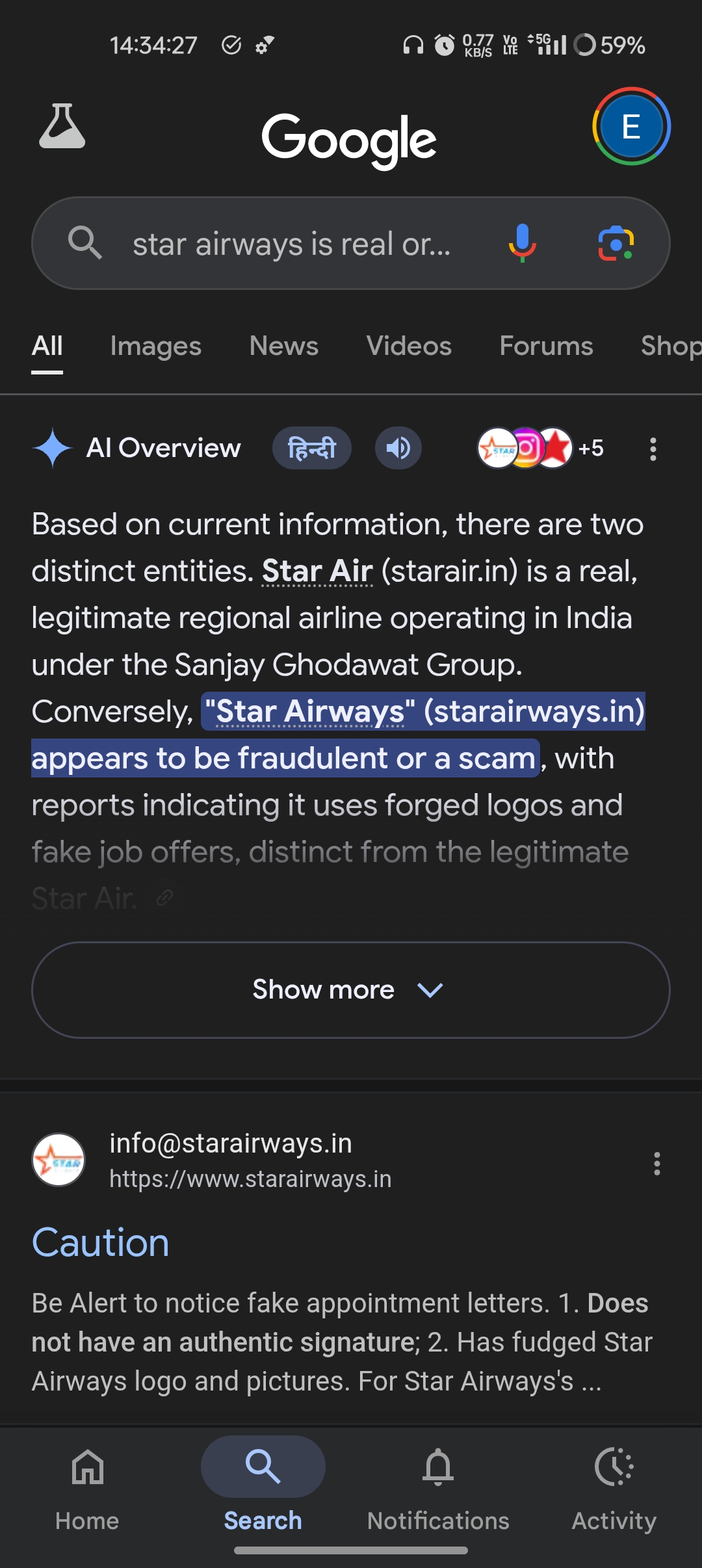Star Airways Scam