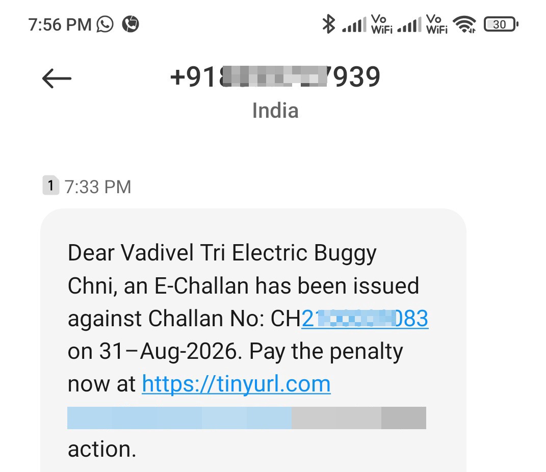 Be careful about this penalty challan from [PHONE]