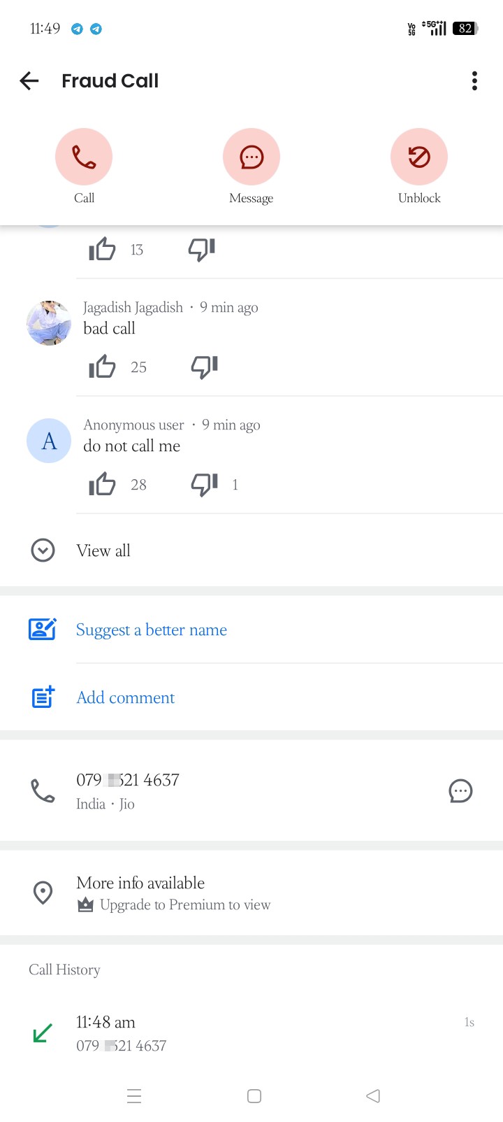 froud call please not 🚫 call me 