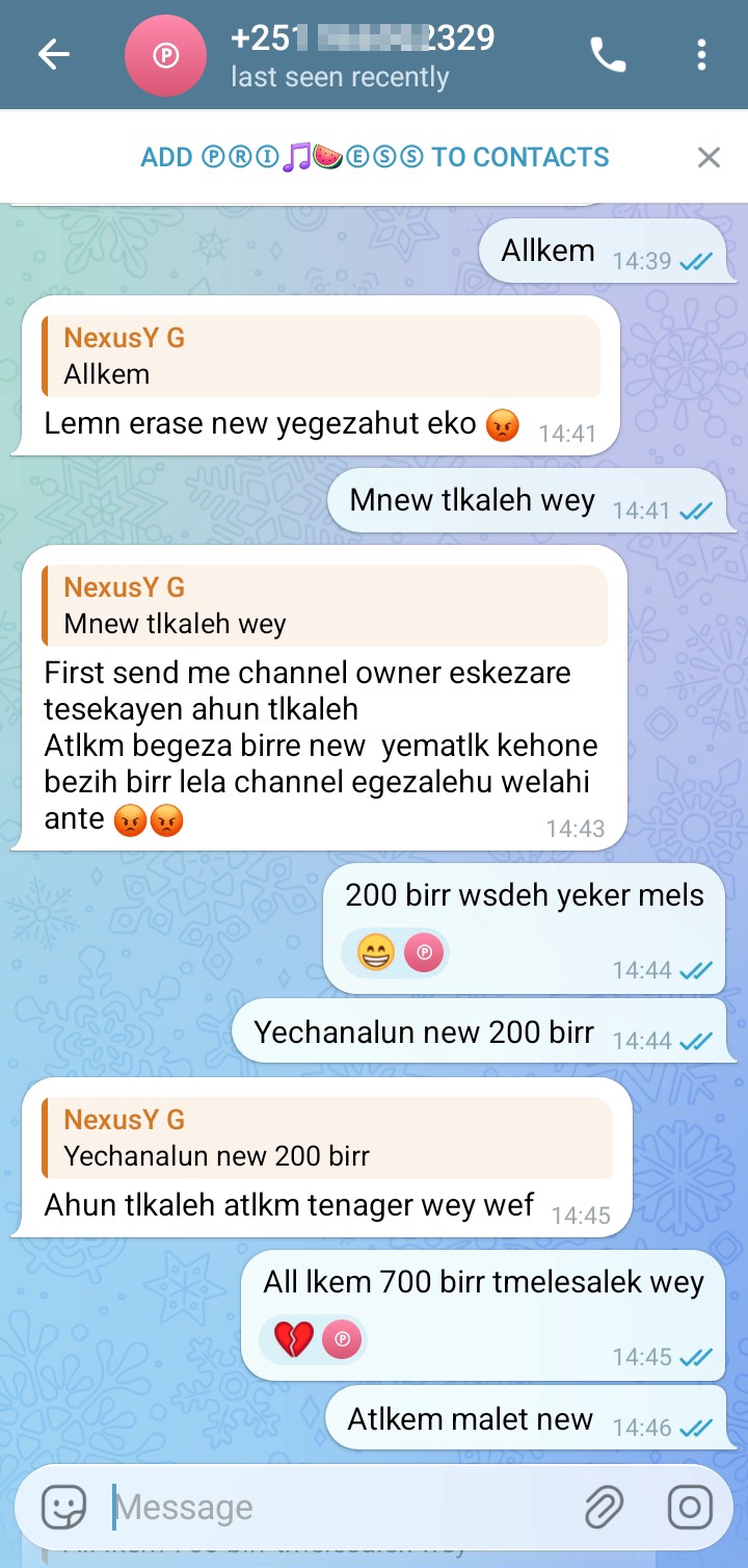 scamme by selling servuce