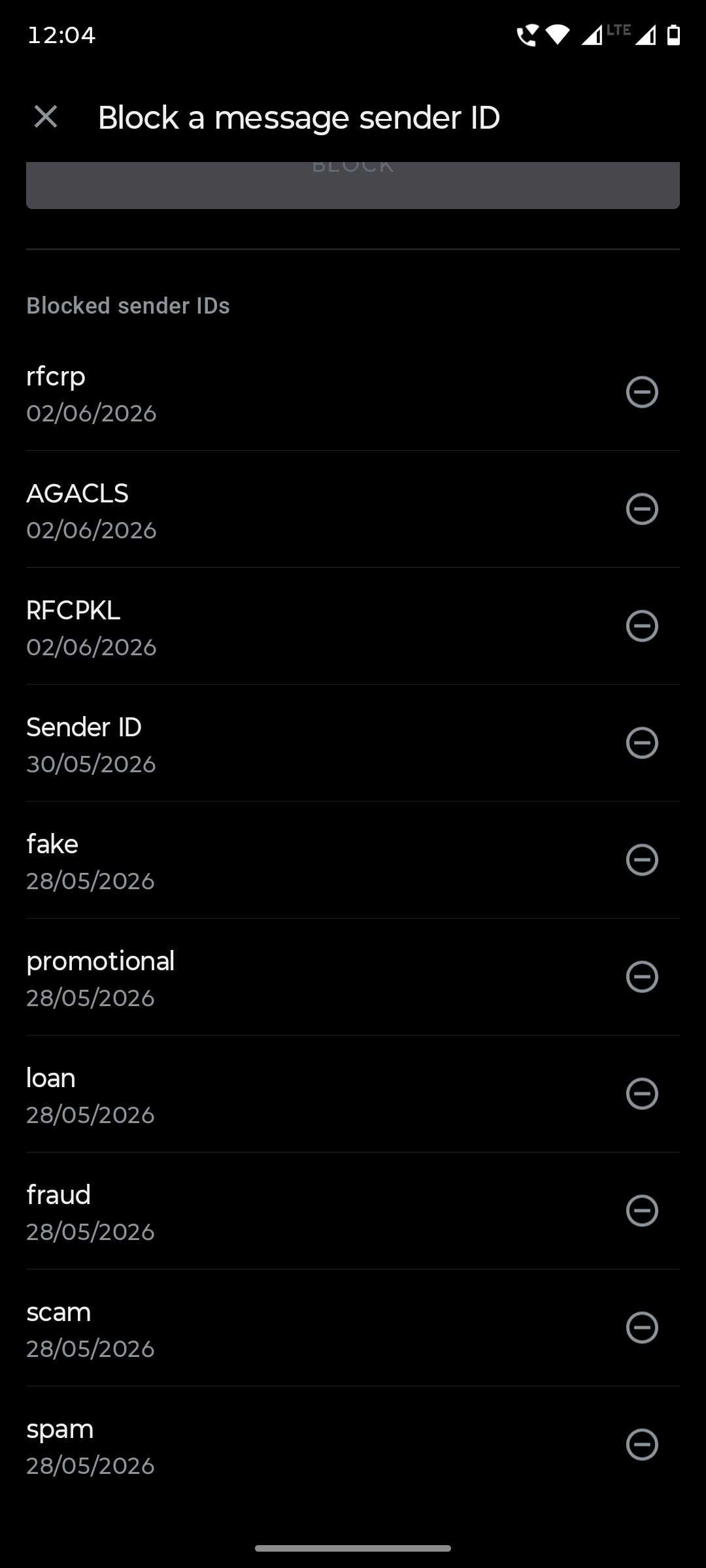 how to block sender id in Truecaller 