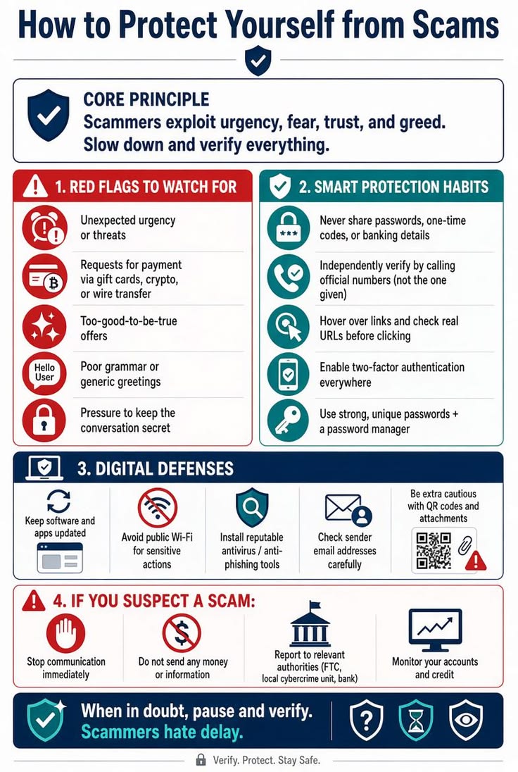 Key points to avoid scams 
