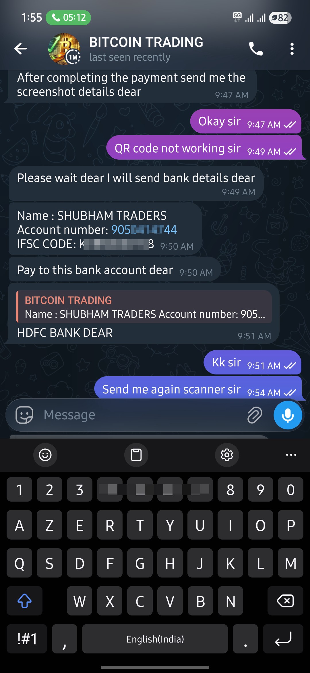  In telegram app they mesge me and told me about the income .. I believed and I suffered😭 - image 6