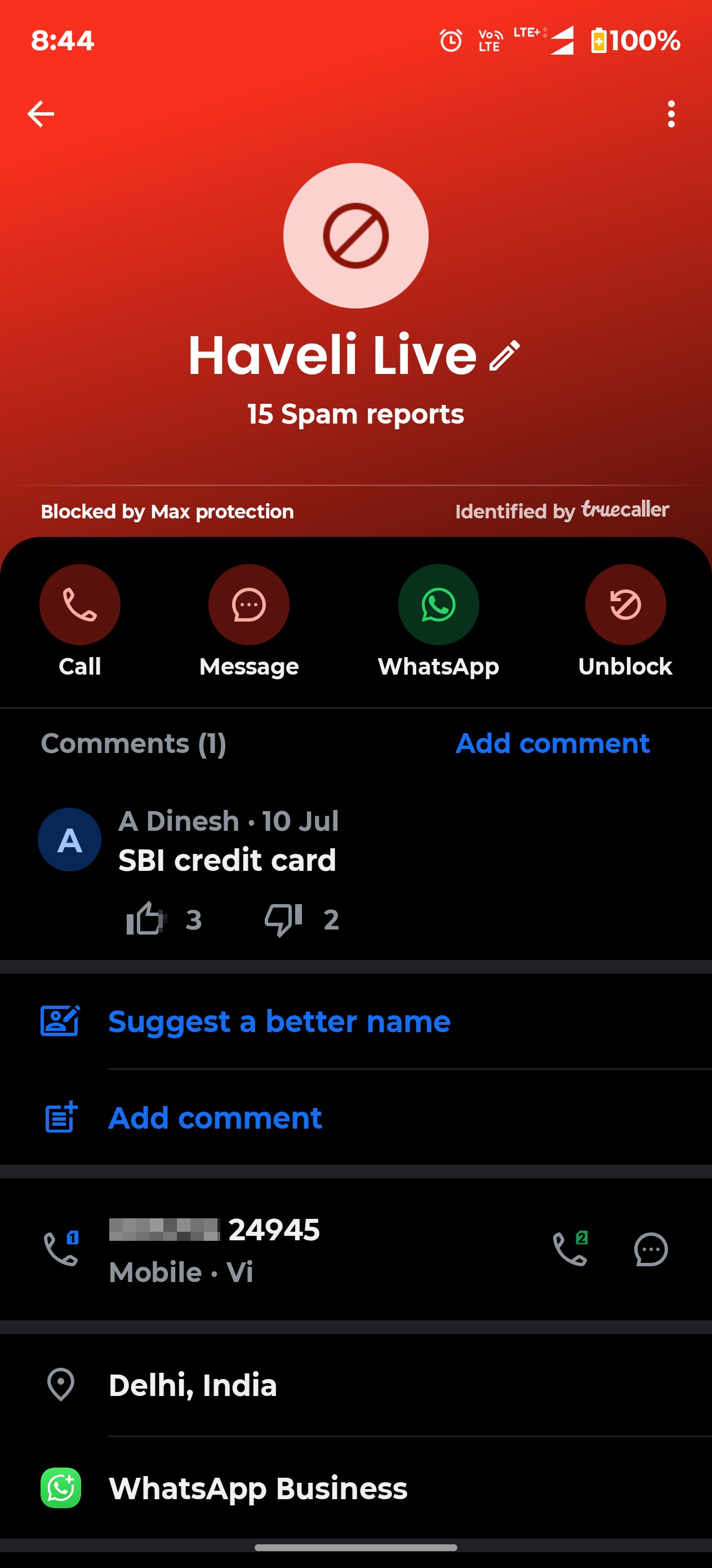 Fake calls & money extortion 
