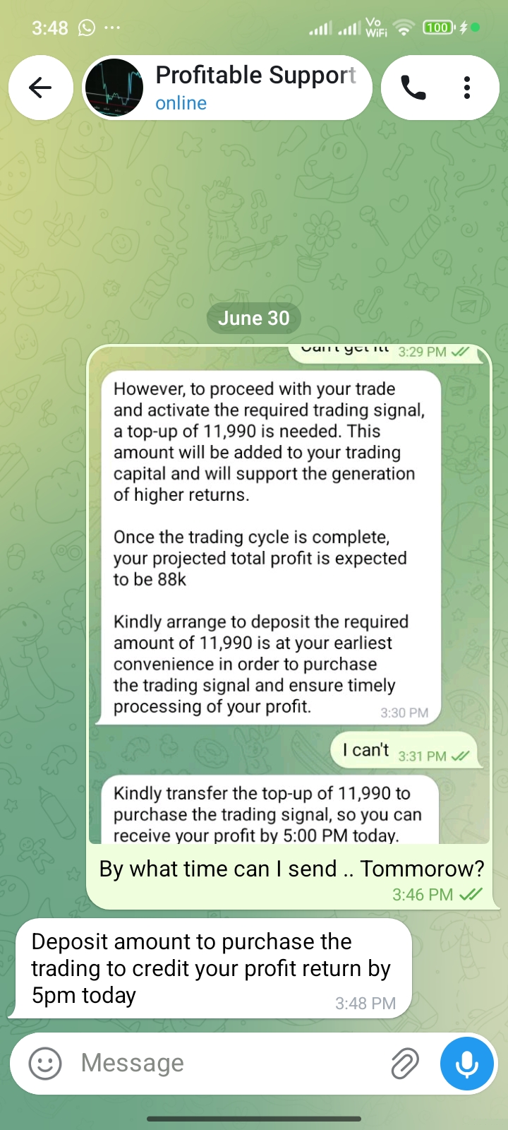 Trading fraud Kamai trading 
