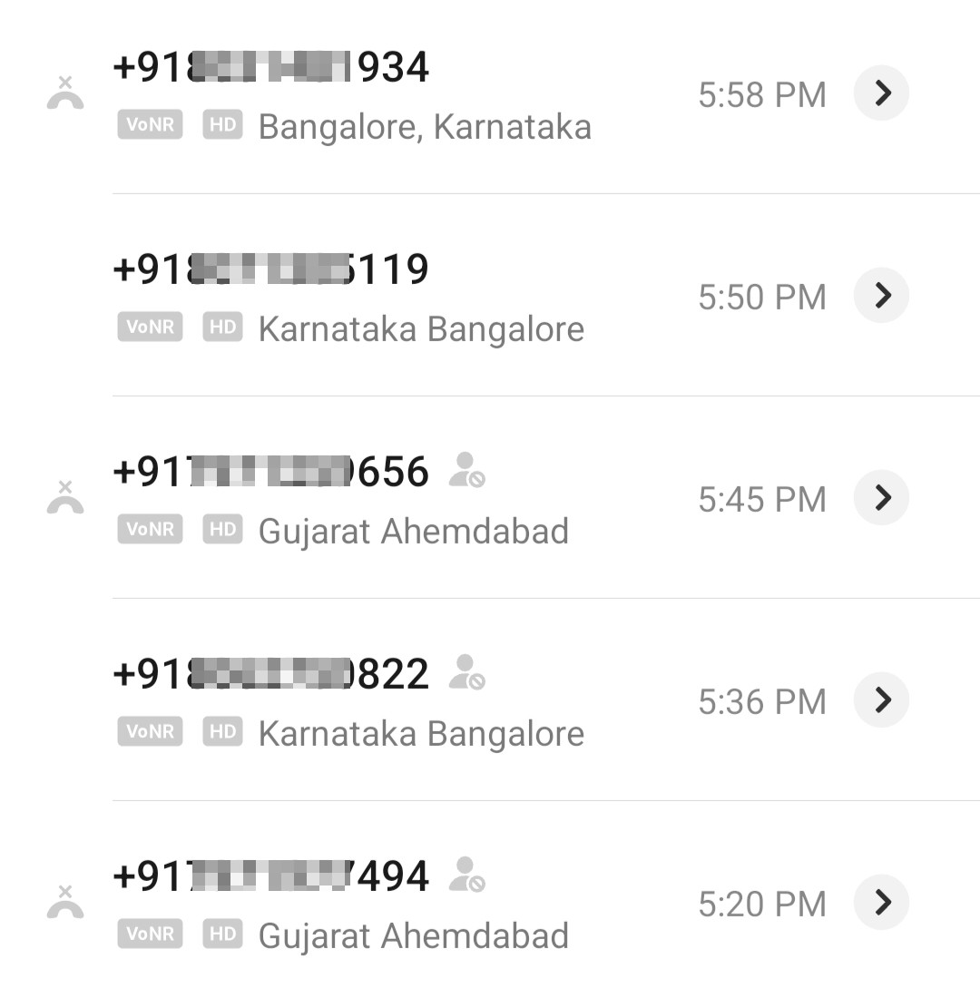 please block these numbers 
