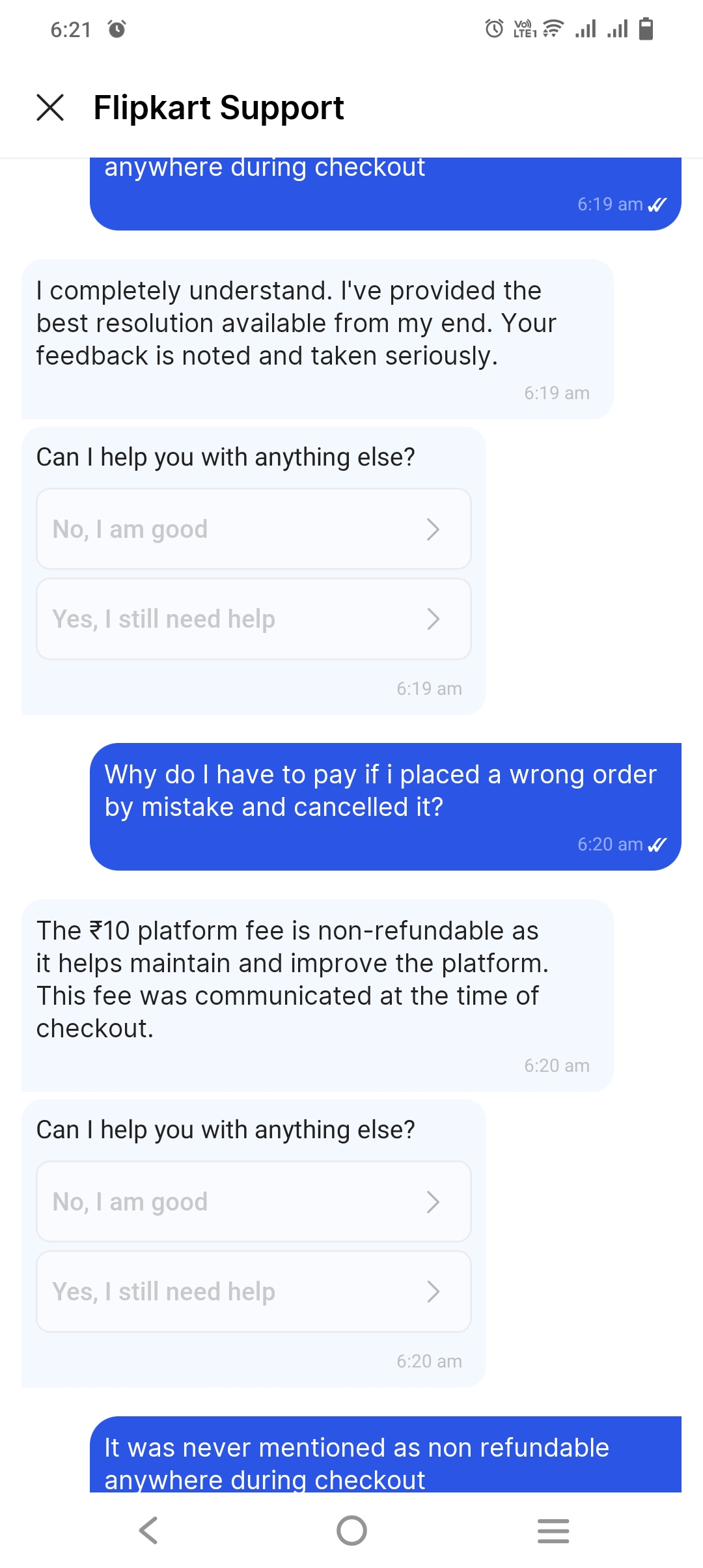 Flipkart platform fee scam - image 4