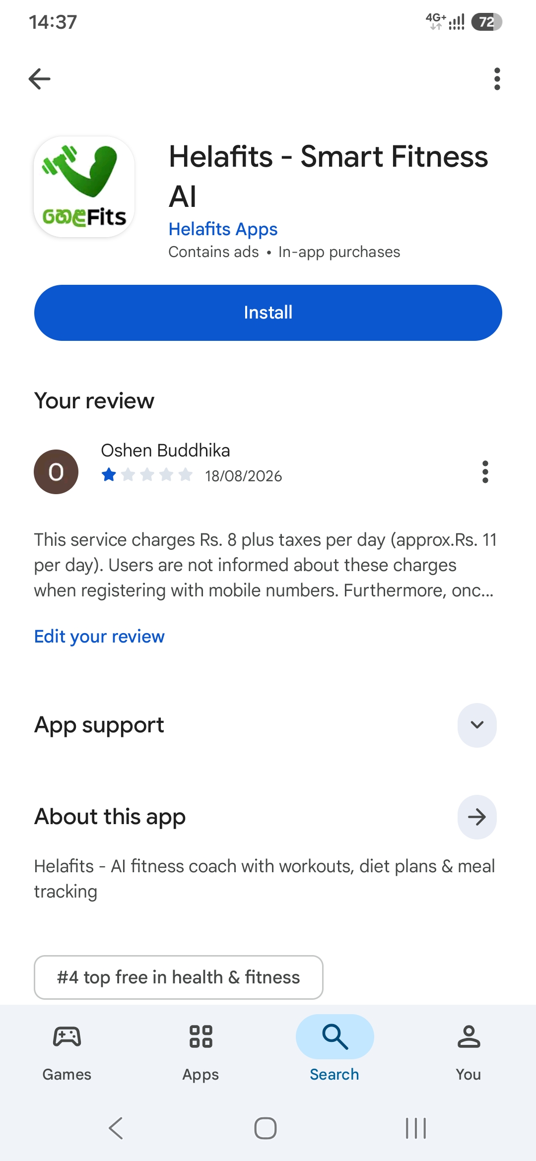 Helafits app scam