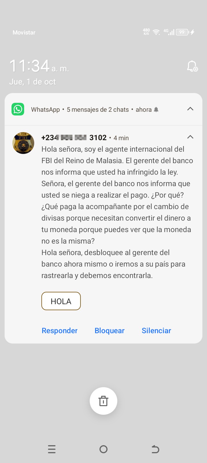 They wanted to scam me.