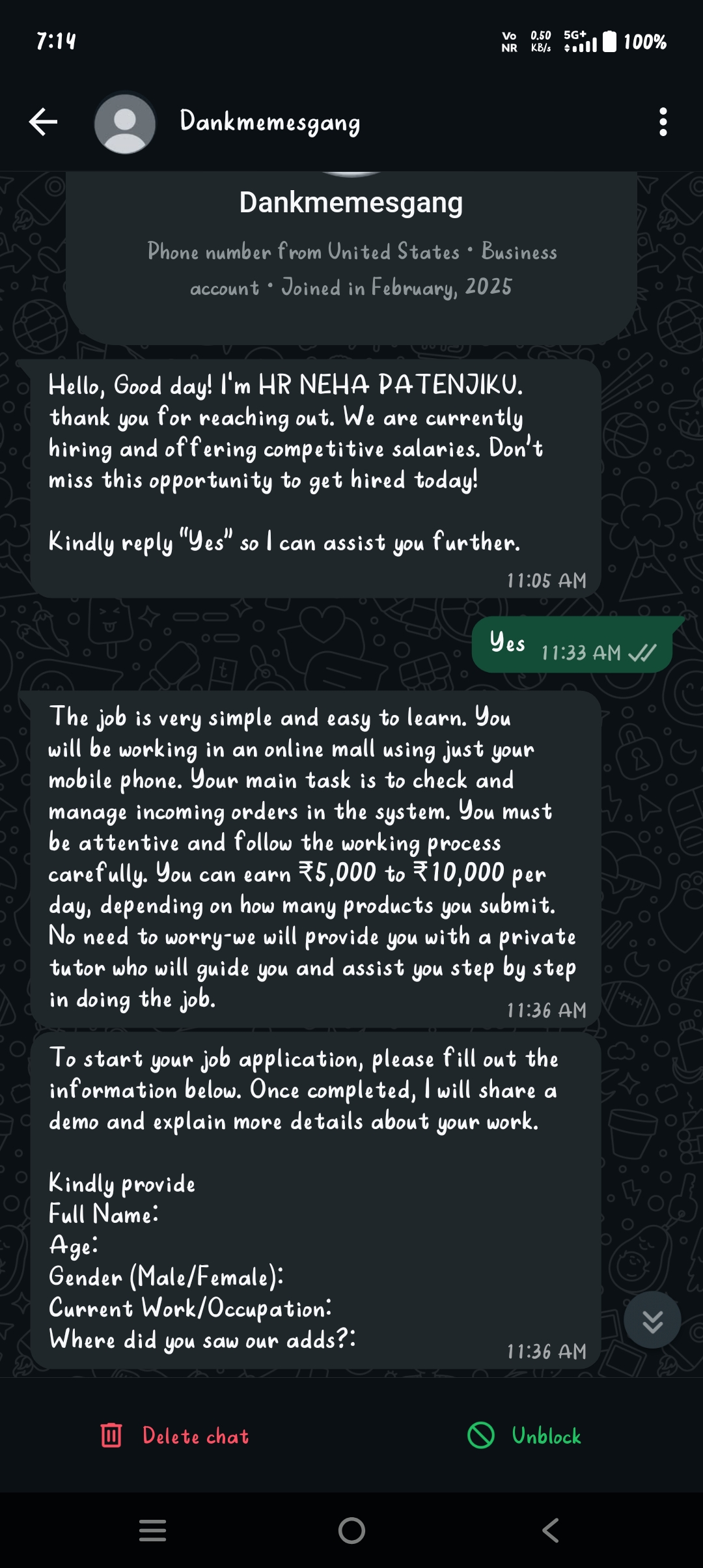 work from home scam  - image 2