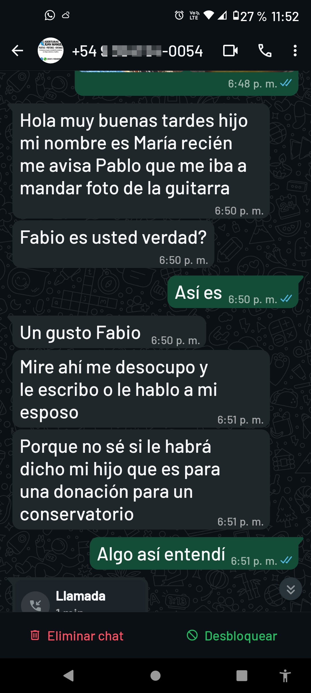Scam Aberturas Juan Manuel, Carlos Paz, Marketplace